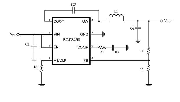 3.8V-36V输入，5A，100K-1.1MHz可调频率，25uA低静态电流，同步降压转换器